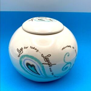 Life Is A Circle By Carson Round Tea Light Votive Candle Holder And Lid